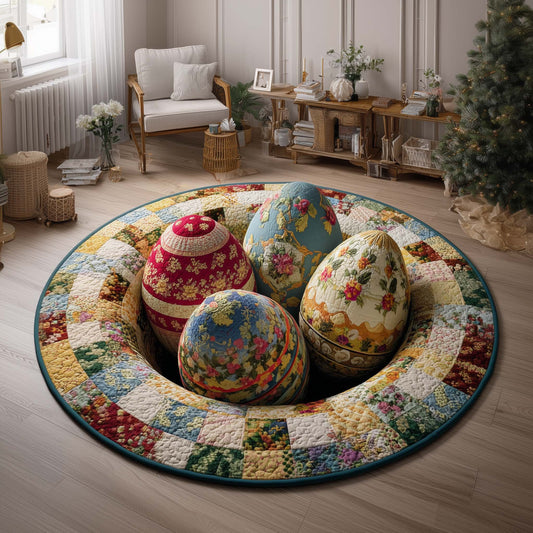 Floral Eggs Quilted Round Mat GFTOQM2975