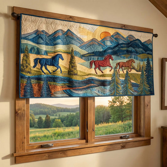 Valley Horses Quilted Valance GFTOQM3000