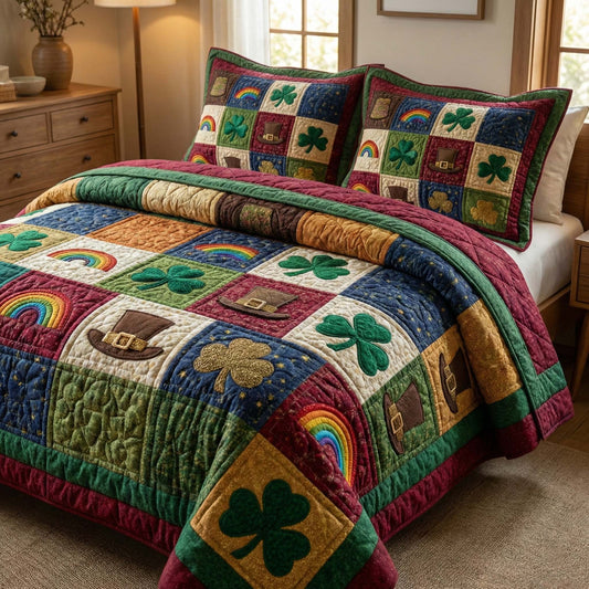 Celtic Luck 3-Piece Quilted Bedding Set GFTOQM3033