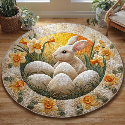 Daffodil Bunny Quilted Round Mat GFTOQM3068