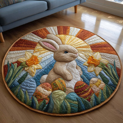 Sunrise Bunny Quilted Round Mat GFTOQM3069