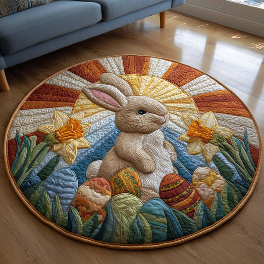 Sunrise Bunny Quilted Round Mat GFTOQM3069