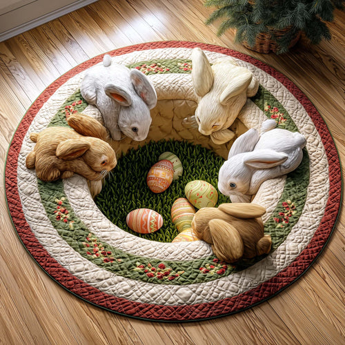 Egg Circle Quilted Round Mat GFTOQM3070