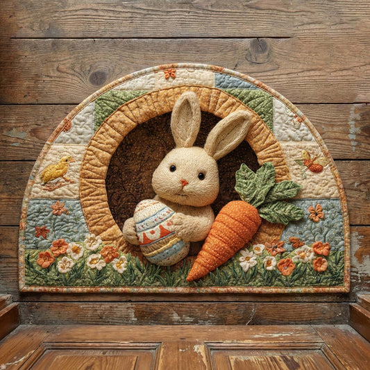 Bunny Carrot Quilted Welcome Mat GFTOQM3109