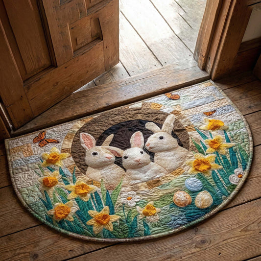 Bunny Trio Quilted Welcome Mat GFTOQM3112