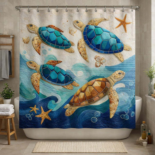 Coastal Mosaic Shower Curtain GFTOQM3148