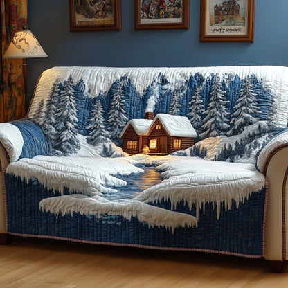 Smoky Cabin Quilted Sofa Cover GFTOQM316