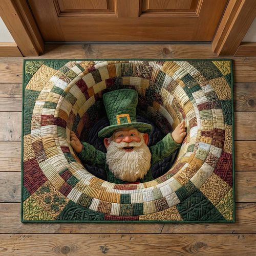 Emerald Gnome Quilted Doormat GFTOQM3172