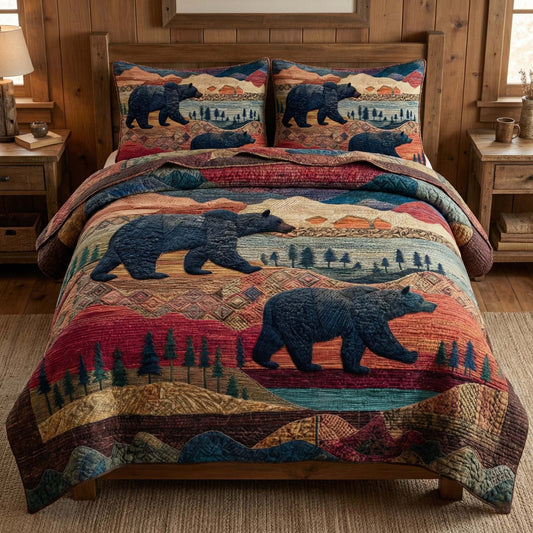 Sunset Range 3-Piece Quilted Bedding Set GFTOQM3181