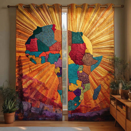 Sunburst Motherland Quilted Curtains GFTOQM3191