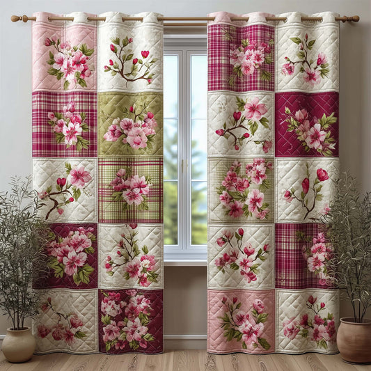 Cherry Blossom Quilted Curtains GFTOQM3195