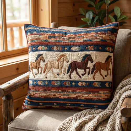Western Gallop Quilted Pillow Case GFTOQM3199