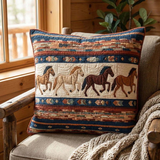 Western Gallop Quilted Pillow Case GFTOQM3199