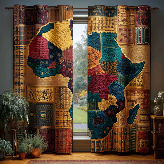 Heritage Africa Quilted Curtains GFTOQM3215
