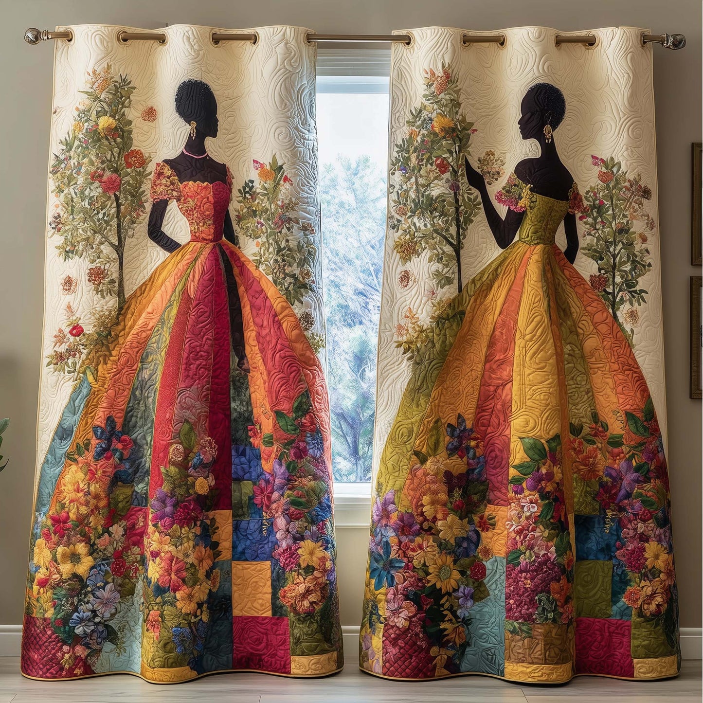 Garden Queen Quilted Curtains GFTOQM3220