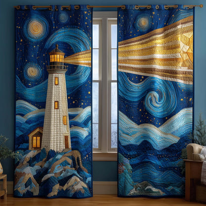 Golden Night Quilted Curtains GFTOQM3224