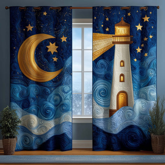 Moonlit Ocean Quilted Curtains GFTOQM3226