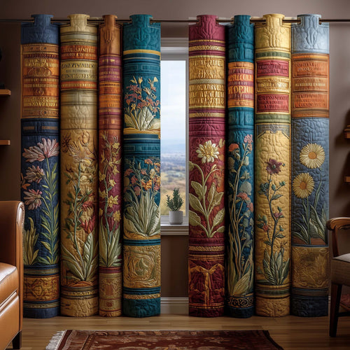 Vintage Botanical Quilted Curtains GFTOQM3228