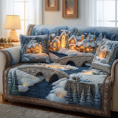 Winter River Quilted Sofa Cover GFTOQM322