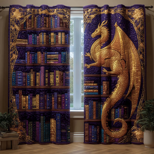 Golden Dragon Quilted Curtains GFTOQM3230
