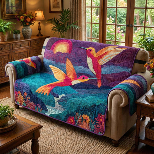 Twilight Flight Quilted Sofa Cover GFTOQM3236