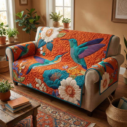 Floral Garden Quilted Sofa Cover GFTOQM3237
