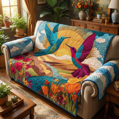 Golden Sky Quilted Sofa Cover GFTOQM3240