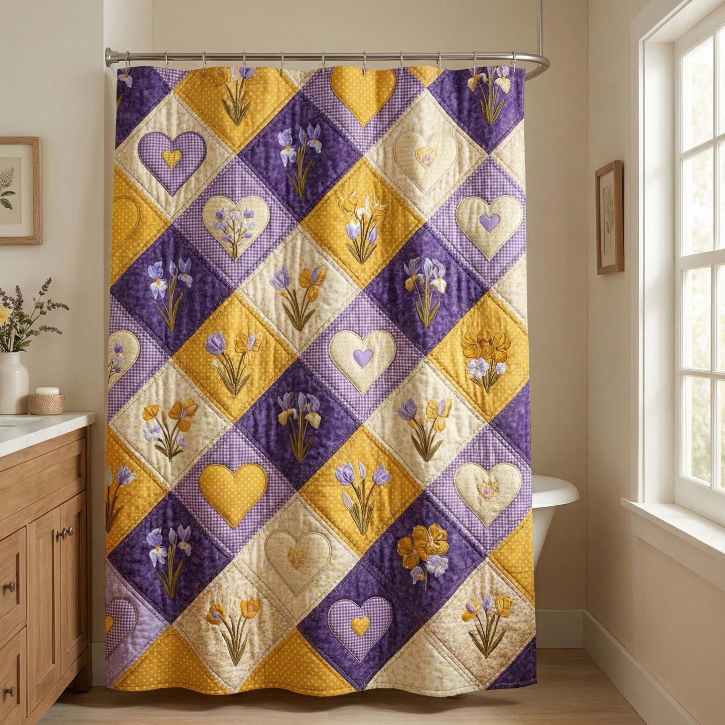 Golden Iris Shower Curtain GFTOQM3284