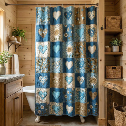 Coastal Hearts Shower Curtain GFTOQM3285