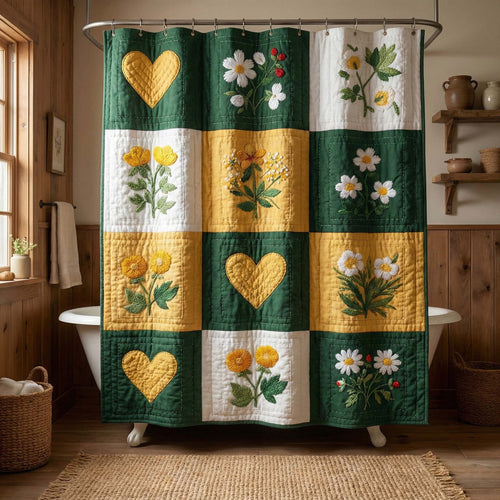 Meadow Hearts Shower Curtain GFTOQM3286