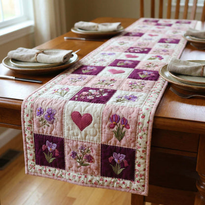 Blush Meadow Quilted Table Runner GFTOQM3291