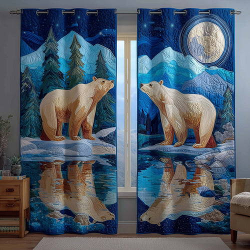 Polar Reflection Quilted Curtains GFTOQM3308