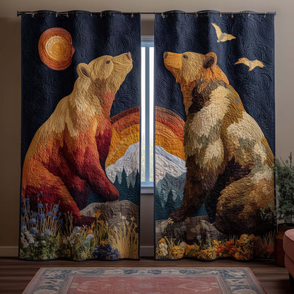 Harvest Bears Quilted Curtains GFTOQM3312