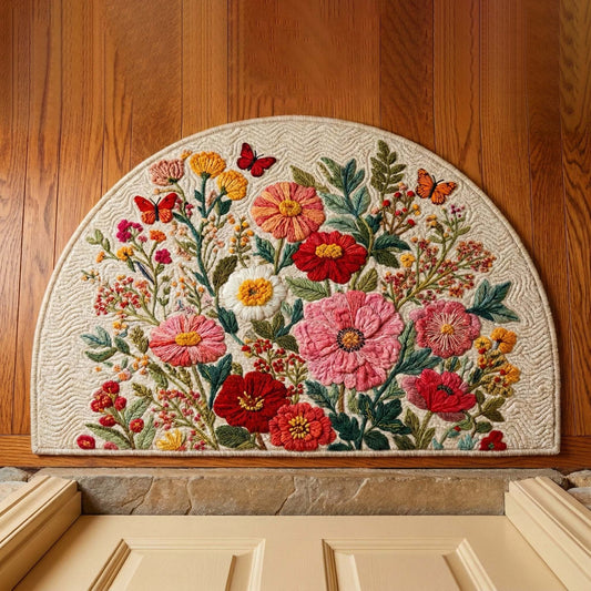 Butterfly Garden Quilted Welcome Mat GFTOQM3338