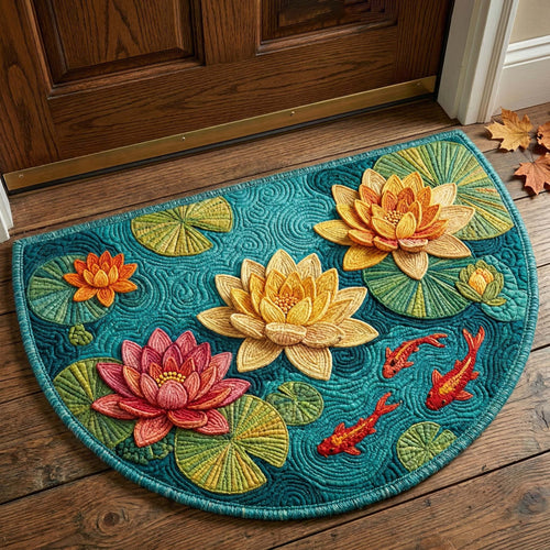 Koi Lotus Quilted Welcome Mat GFTOQM3340