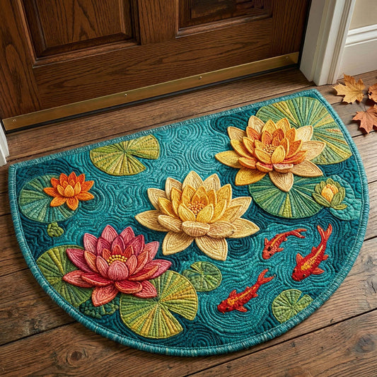 Koi Lotus Quilted Welcome Mat GFTOQM3340