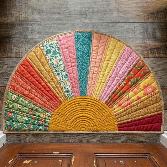 Pastel Sunrise Quilted Welcome Mat GFTOQM3373