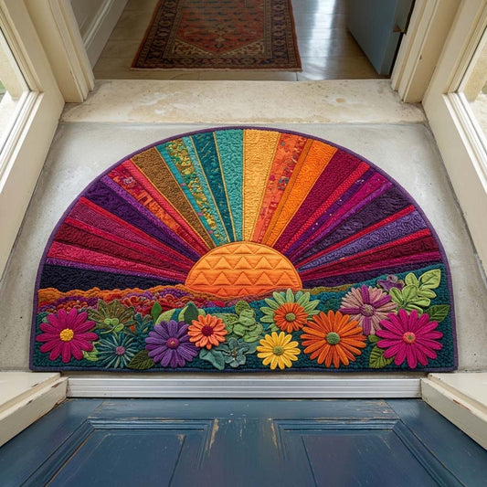 Blooming Sunrise Quilted Welcome Mat GFTOQM3378