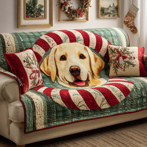 Candy Lab Quilted Sofa Cover GFTOQM339