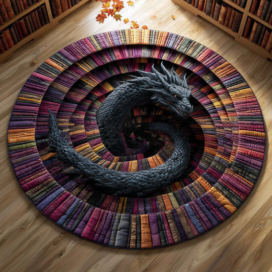 Shadow Dragon Quilted Round Mat GFTOQM3416