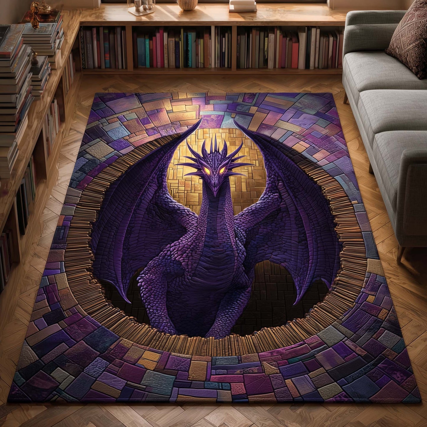 Amethyst Guardian Area Rug GFTOQM3451