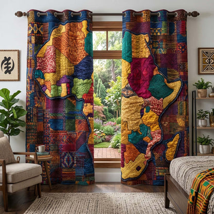 Kente Africa Quilted Curtains GFTOQM3532