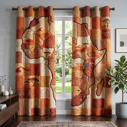 Savanna Africa Quilted Curtains GFTOQM3533