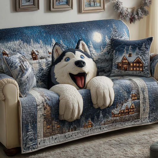 Village Husky Quilted Sofa Cover GFTOQM354