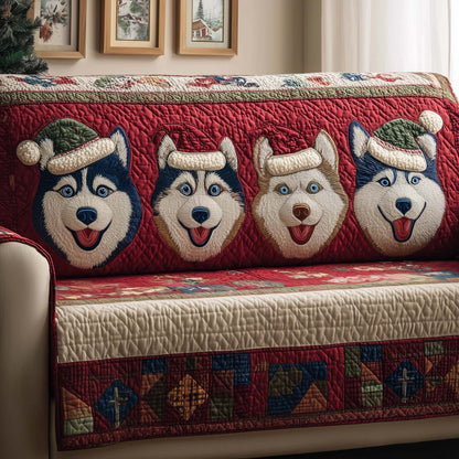 Husky Quartet Quilted Sofa Cover GFTOQM355