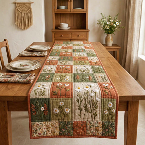 Blossom Grace Quilted Table Runner GFTOQM3585