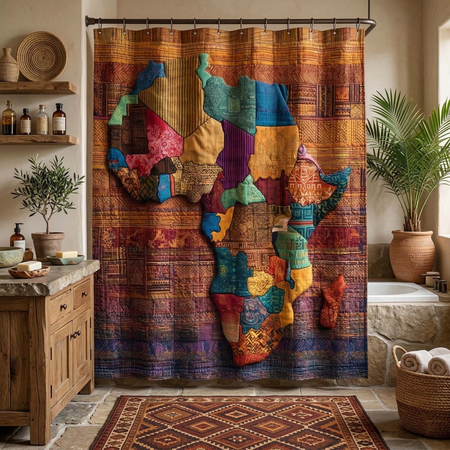 Safari Africa Shower Curtain GFTOQM3596