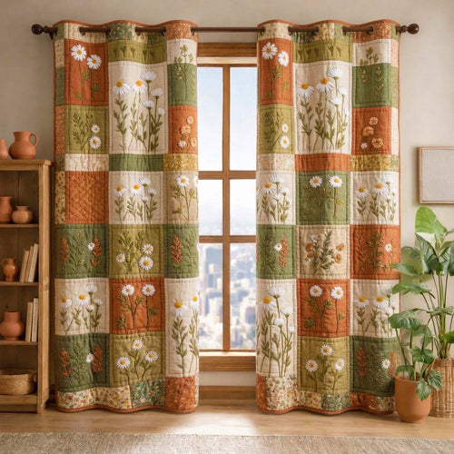 Blossom Grace Quilted Curtains GFTOQM3598