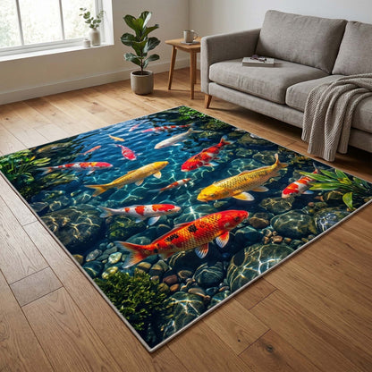 Koi Gathering Area Rug GFTOQM3647