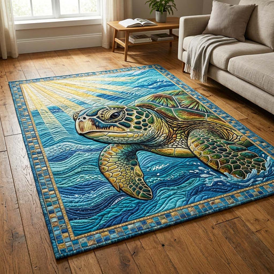 Sunbeam Turtle Area Rug GFTOQM3673